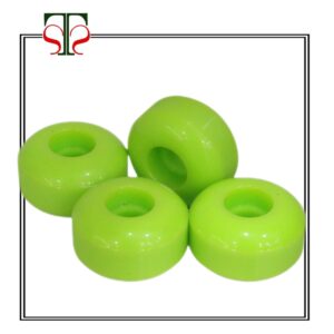 مشاوره و راهنمای خرید اسکیت برد و لوازم اسکیت برد(دک .تراک . چرخ) 16 چرخ اسکیت برد سبز فسفری STS | سایز ۵۲ میلیمتر | سختی 99A – پک ۴ عددی