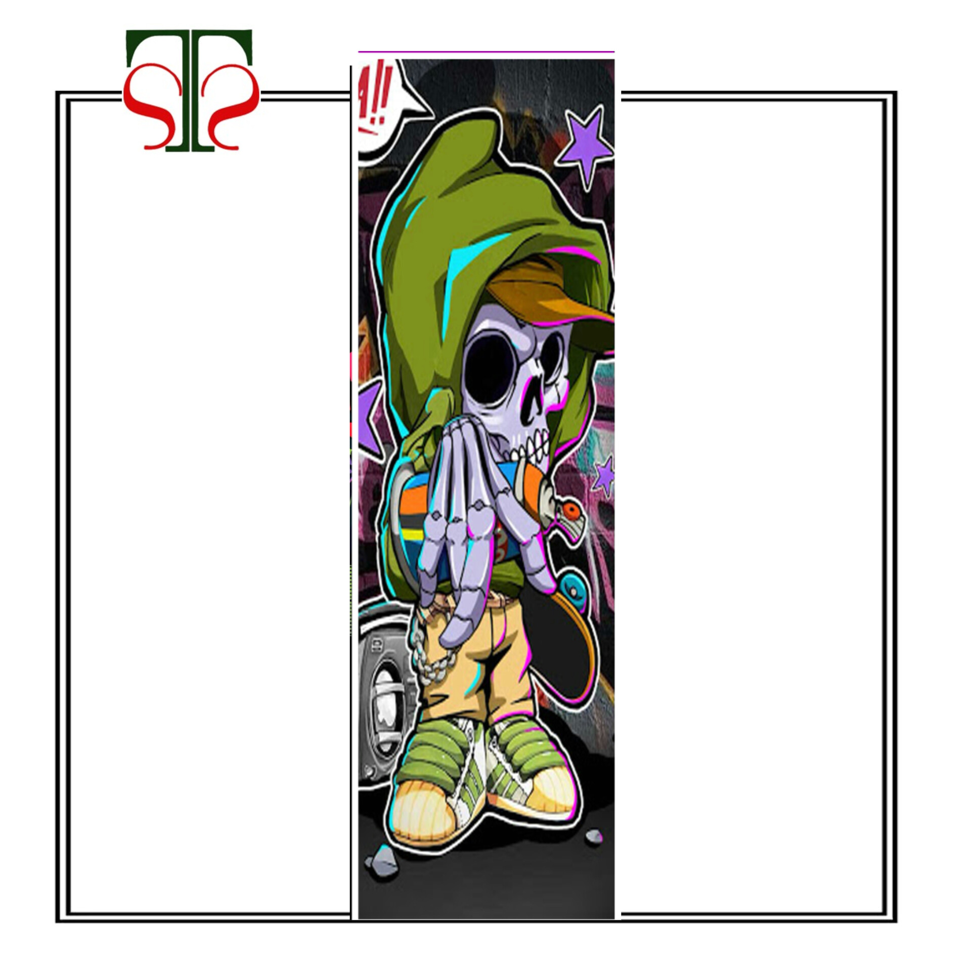 استیکر کامل اسکیت برد طرح دارک قرمز اس تی اس استیکر کامل اسکیت برد طرح دارک قرمز اس تی اس